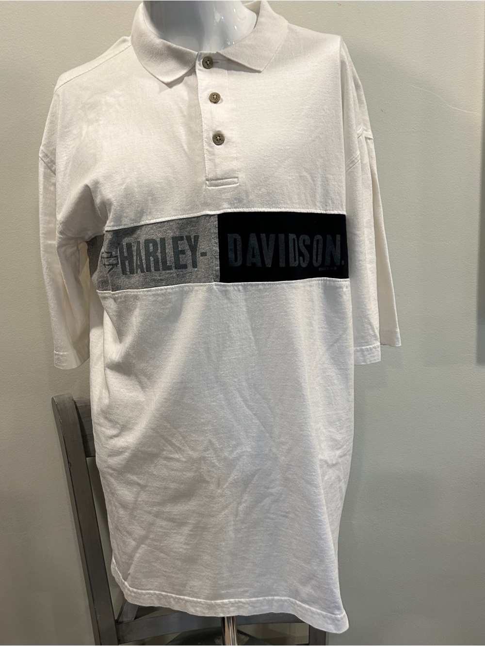 L Men’s Harley Davidson Cotton Polo